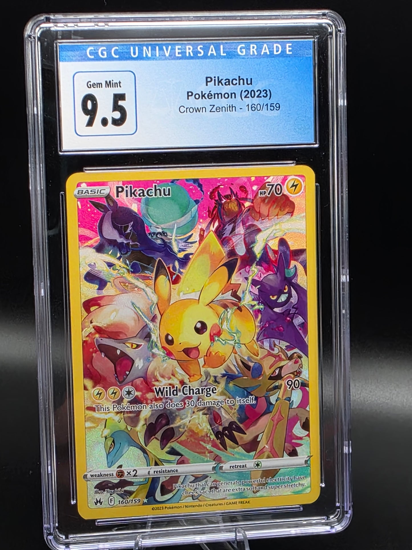 Pokemon Pikachu 2023 Crown Zenith 160/159 CGC 9.5