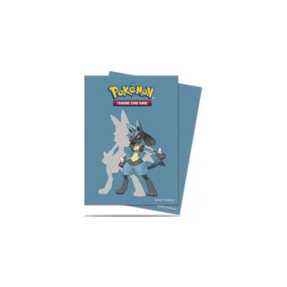 Standard Deck Protector Sleeves for Pokemon - Lucario (65-Pack)