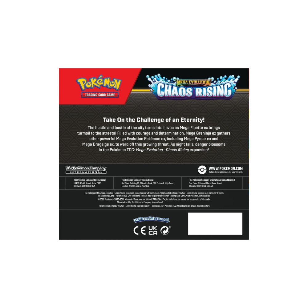 Pokémon Chaos Rising Booster Box (Pre Order)