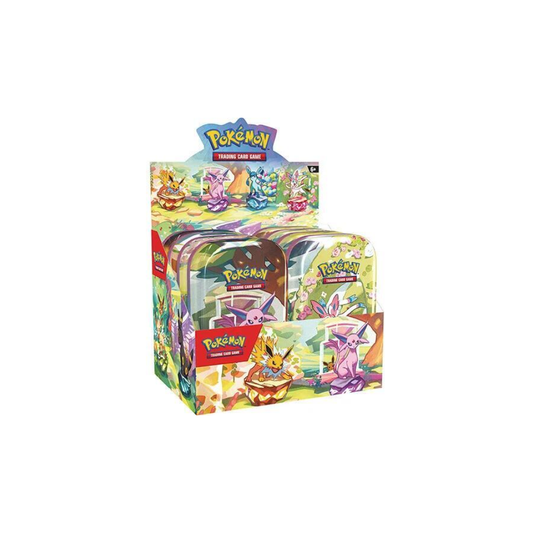 Prismatic Evolutions Mini Tin Display