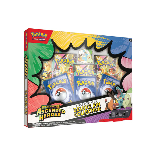 Pokémon Mega Evolution Ascended Heroes First Partners Deluxe Pin Collection