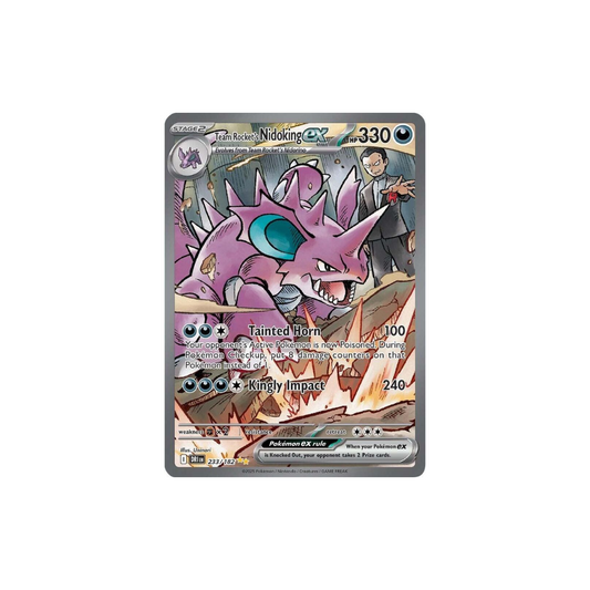 Team Rocket's Nidoking ex - 233/182 - SV10: Destined Rivals (Near Mint Condition)