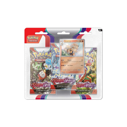Scarlet & Violet 3 Pack Blister [Arcanine]