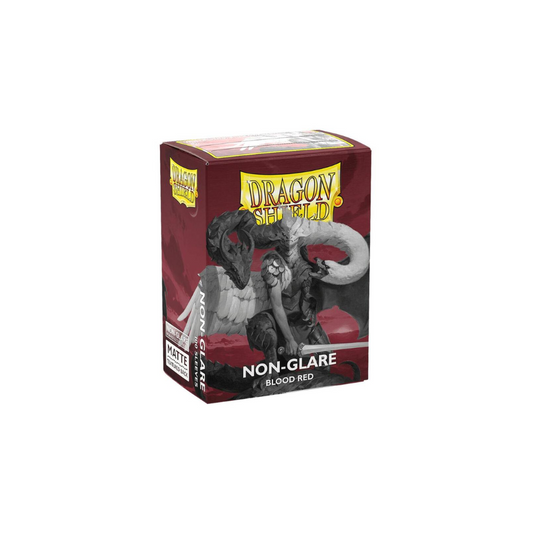 Dragon Shield Non-Glare Matte Blood Red Sleeves (100-Pack)