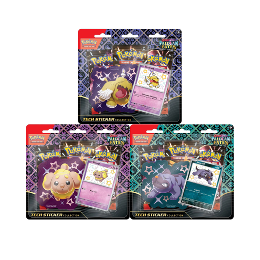 Pokémon Paldean Fates Tech Sticker Collections Bundle Deal [Set of 3]
