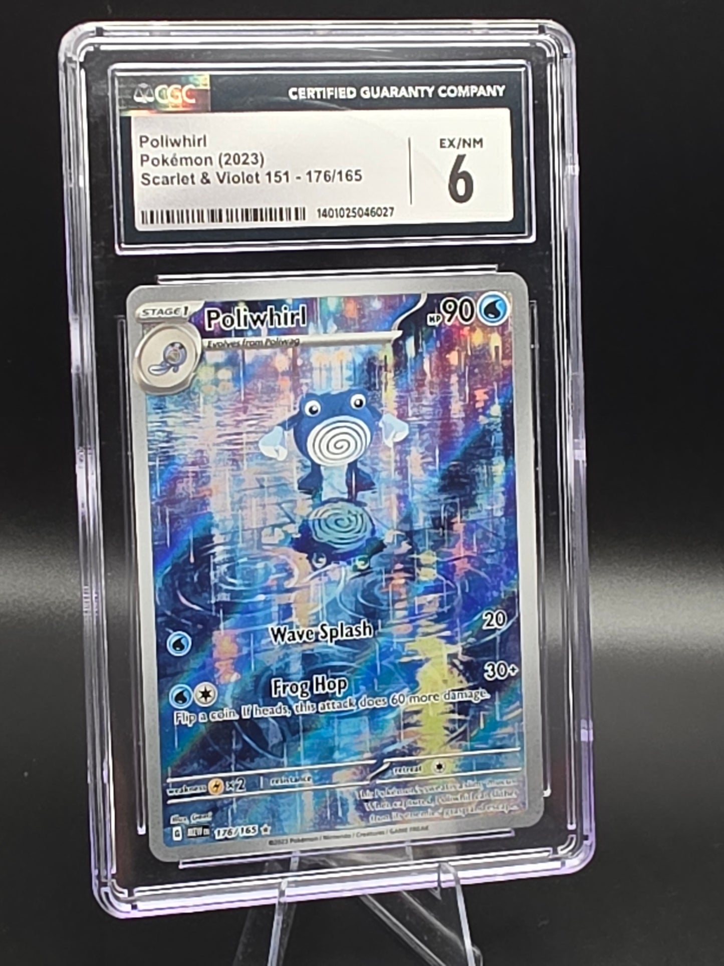 Pokémon Poliwhirl (2023) Scarlet & Violet 151 - 176/165 CGC 6