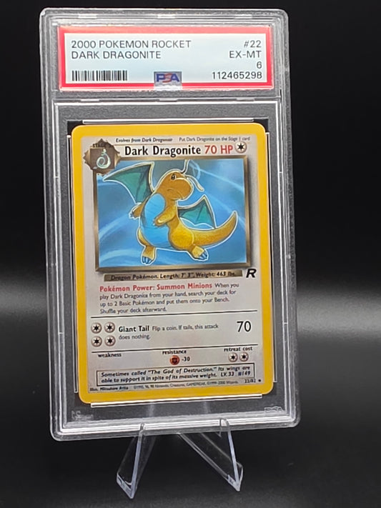 2000 Pokémon Rocket Dark Dragonite PSA 6 (Non Holo)