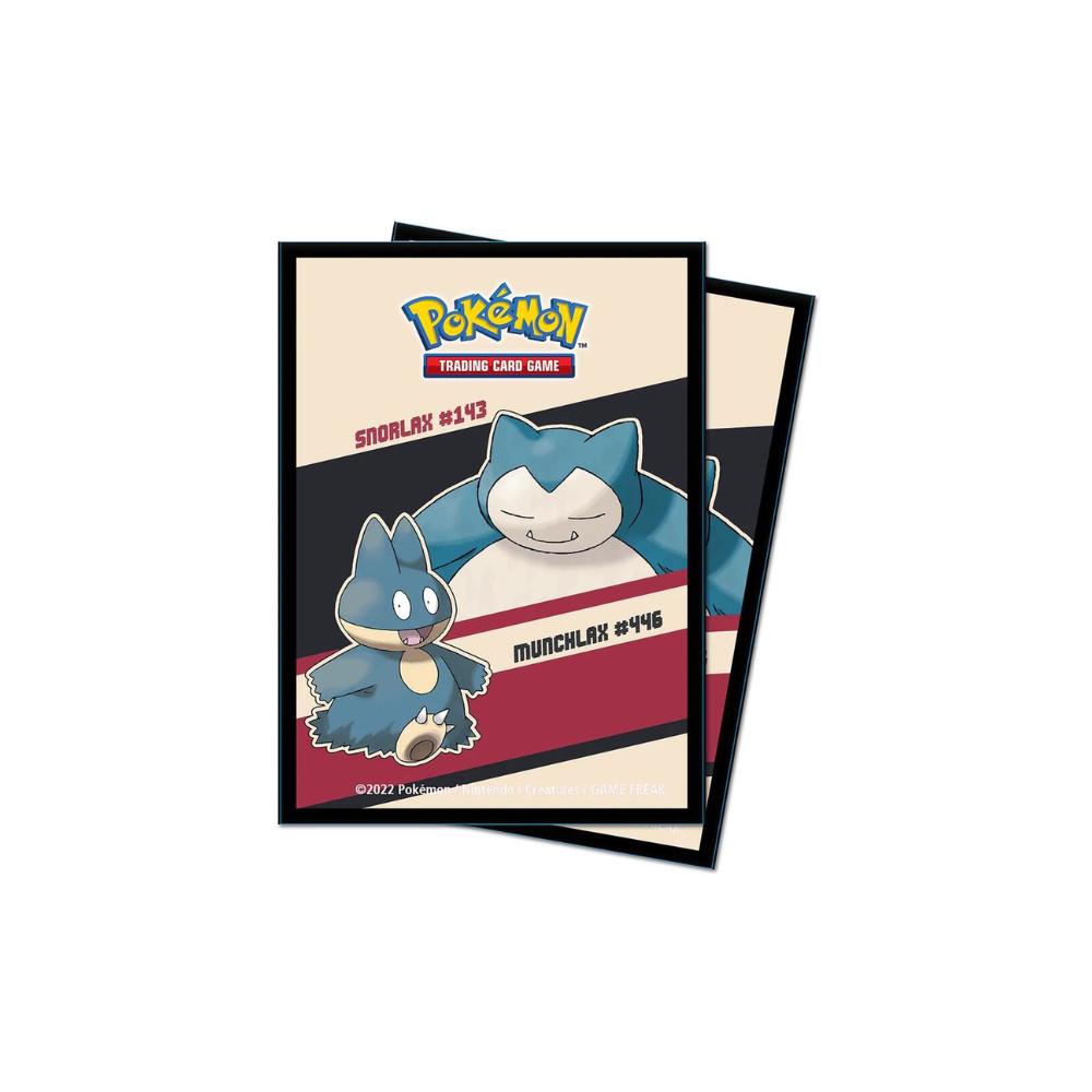 Snorlax and Munchlax Standard Deck Protector Sleeves for Pokemon (65-Pack)